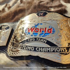 GCB WWF World Tag Team Championship Belt Scratch Logo