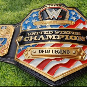 GCB WWE Network Logo United States Championship Replica Title Belt (Premium Black Leather)
