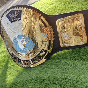 WWF Big Eagle Championship Belt | J-Mar 99 Style Replica | Black Scratch Logo | Unpainted Property Plate | Attitude Era Wrestling Title